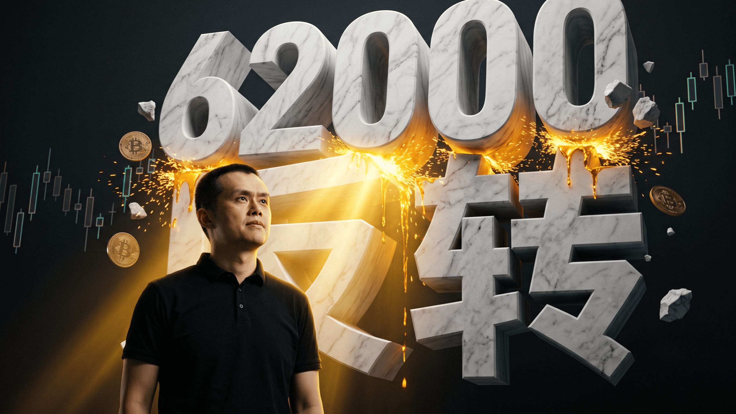 比特币大阳线站回62000，小周期有反转迹象。