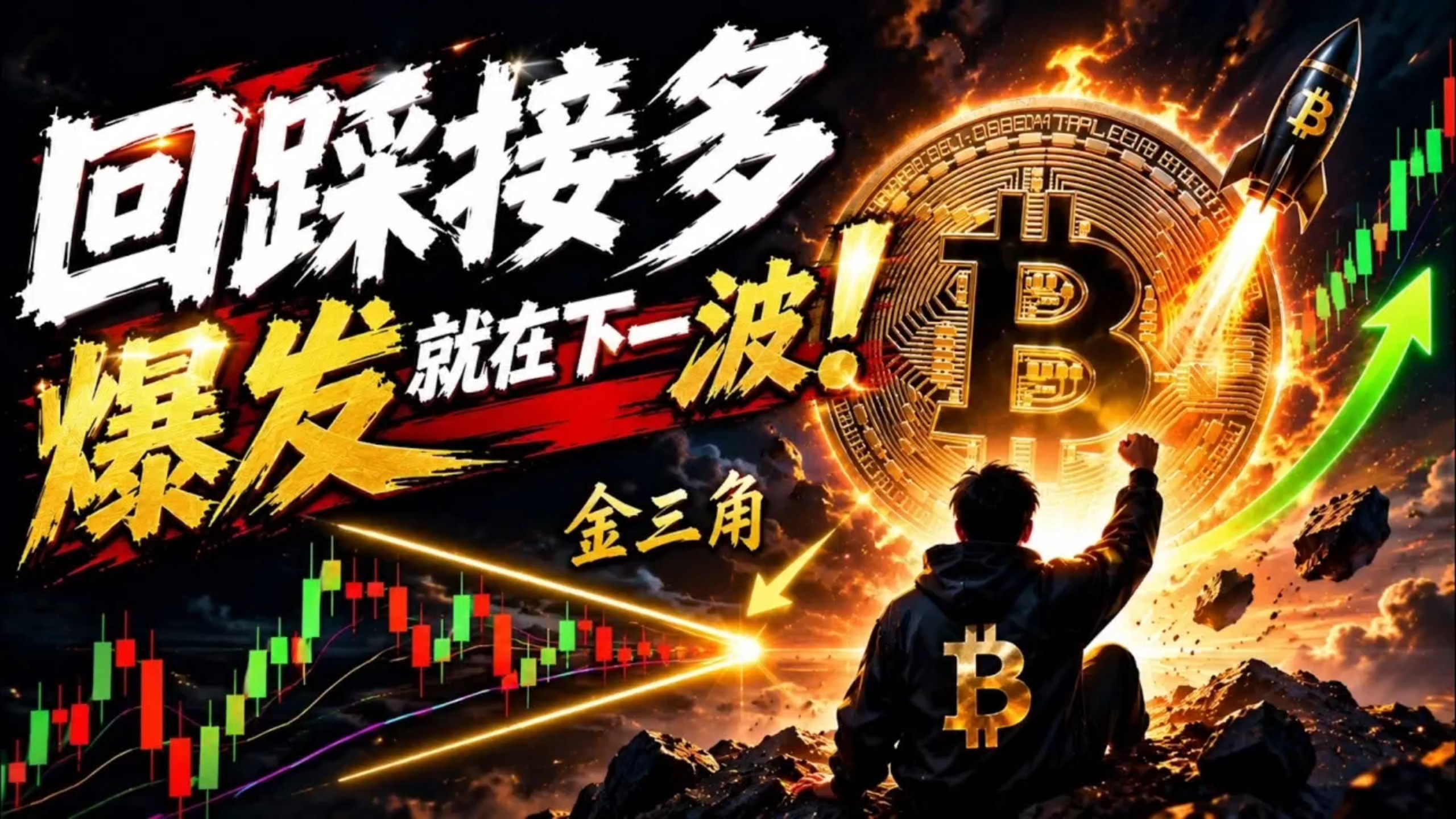 7.04比特币行情分析｜比特币4小时级别再现金三角！多头又要冲刺了？现在直接进？ ＃比特币＃区块链＃以太坊