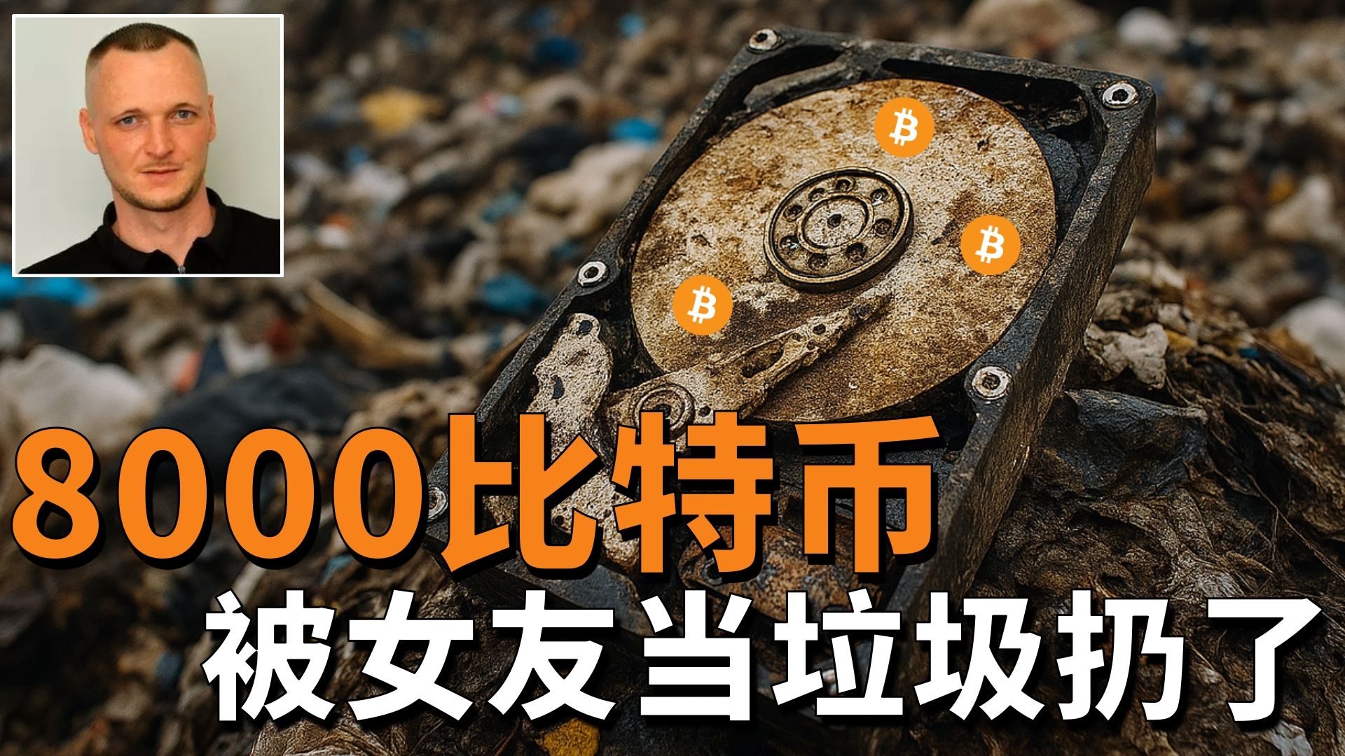 存着8000枚比特币被女友扔了，他苦守垃圾站17年，现在要买下整座垃圾场