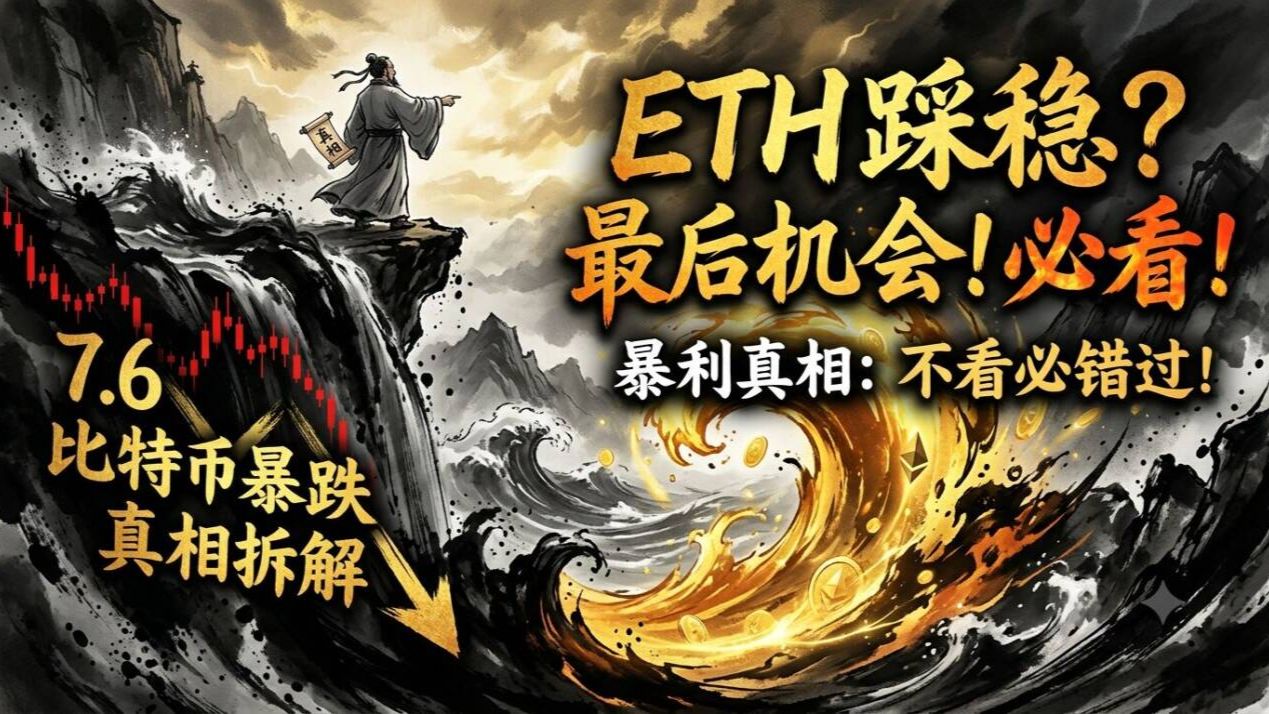 以太坊是否完成筑底？2026.7.6 行情：比特币暴跌带来的风险与机会 铭辉比特币行情 BTC BEAT ETH SOL ZEC HYPE LAB Space