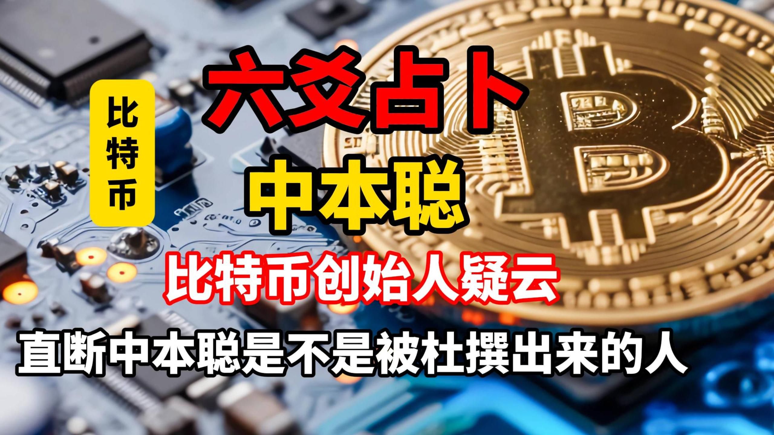 【六爻占卜】比特币创始人真的是中本聪？中本聪是不是被杜撰出来的人物；比特币未来会走向何方？胆大的悠着点